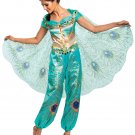 Disguise Women's Jasmine Teal Deluxe Adult Small (4-6)