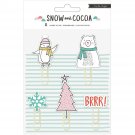 American Crafts Crate Paper Snow And Cocoa Collection Icon Paper Clips