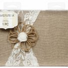 Darice David Tutera™ Burlap and Lace Guest Book