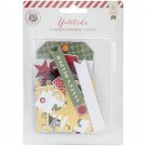 American Crafts pink Paislee Yuletide Ephemera Acetate Gold Foil