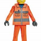 Disguise LEGO Construction Worker Deluxe Costume Orange Medium (7-8)
