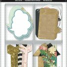Me&My Big Ideas Shapes Gold Rush Arrows and Speech Bubbles Scrapbooking Supplies