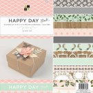 American Craft Die Cuts with a View Paper Stack 12 x 12 Happy Day Single-Sided