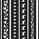 Armour Etch Over N Over Stencil Christmas Borders