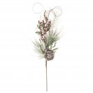 Darice Snow-Covered Mixed Pine Spray 7 x 28 Inches