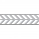 American Crafts Glitter Ribbon Silver Arrows 0.875 Ch 3 Yards