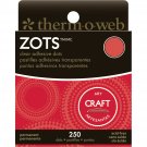 Zots Clear Adhesive Dots-Craft 1/2"X1/16" Thick 250/Pkg