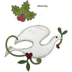 Sizzix Basic Grey Dove And Holly Bigz And Embosslits Dies