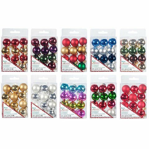 Darice Ornaments Plastic Solid Assorted Colors 25mm