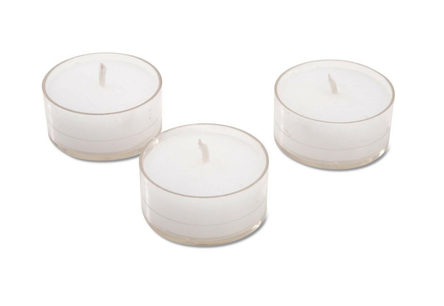 Darice Tea Lights White Unscented Clear Cup