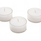 Darice Tea Lights White Unscented Clear Cup