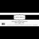 Carta Bella Designer 80Lb Cover Cardstock 12"X12"-Ebony Black Linen
