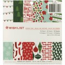 American Crafts Christmas 6 x 6 Paper Pad Wish List