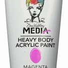 Ranger Dina Wakley Media Heavy Body 2 oz. Acrylic Paint, Magenta (Pink)