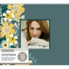 American Craft K&Company Patterned Post Bound Window Album 8X8 inches Mod Floral