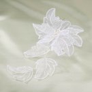Darice V35701-01 Embroider Flower Spray, White, 12-Pack