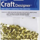 Darice Cupped Sequins Gold 5mm 