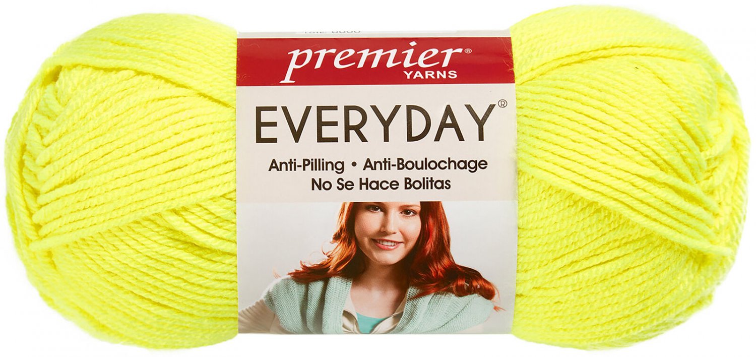 Premier Yarns Everyday Solid Yarn-Fluorescent Yellow