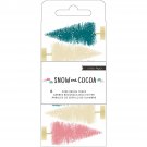 American Crafts Crate Paper Snow And Cocoa Collection Wire Brush Trees