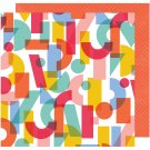American Craft Oh Happy Life Collection 12 X 12 Double Sided Paper Around Town