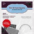 3L Scrapbook Adhesive Permanent Thin Pre Cut 3D Foam Squares,Mixed Variety,Black