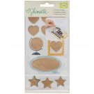 American Craft Go Now Go Collection Scratch Off Stickers  With Foil Accents