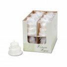 Darice Victoria Lynn Pearl Cake Candle White Pearl 2.25 X 2.25 Inches