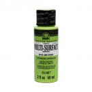 FolkArt Multi-Surface Satin Acrylic Paints - Lime Green, 2 oz.