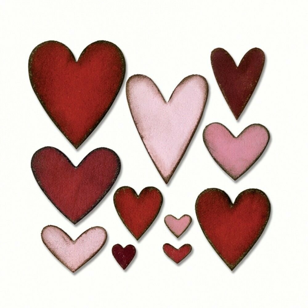 Sizzix Bigz Die By Tim Holtz 5.5 X6 inches Heartfelt