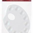 Darice Studio Artist Palette Oblong Wells 6.5 X 9 Inches