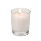 Darice Victoria Lynn Glass Votive Candle White Poured Wax