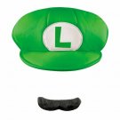 Disguise Men's Nintendo Super Mario Bros. Luigi Adult Hat and Mustache