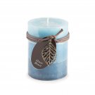 Darice Dynamic Collections Layered Candles Ocean Breeze 4 Inches Pillar