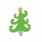 Sizzix Bigz Die, Christmas Tree W/Star, Grey