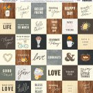 American Crafts -Simple Life - Cardstock 12 x 12 Paper Pattern Simple Greetings