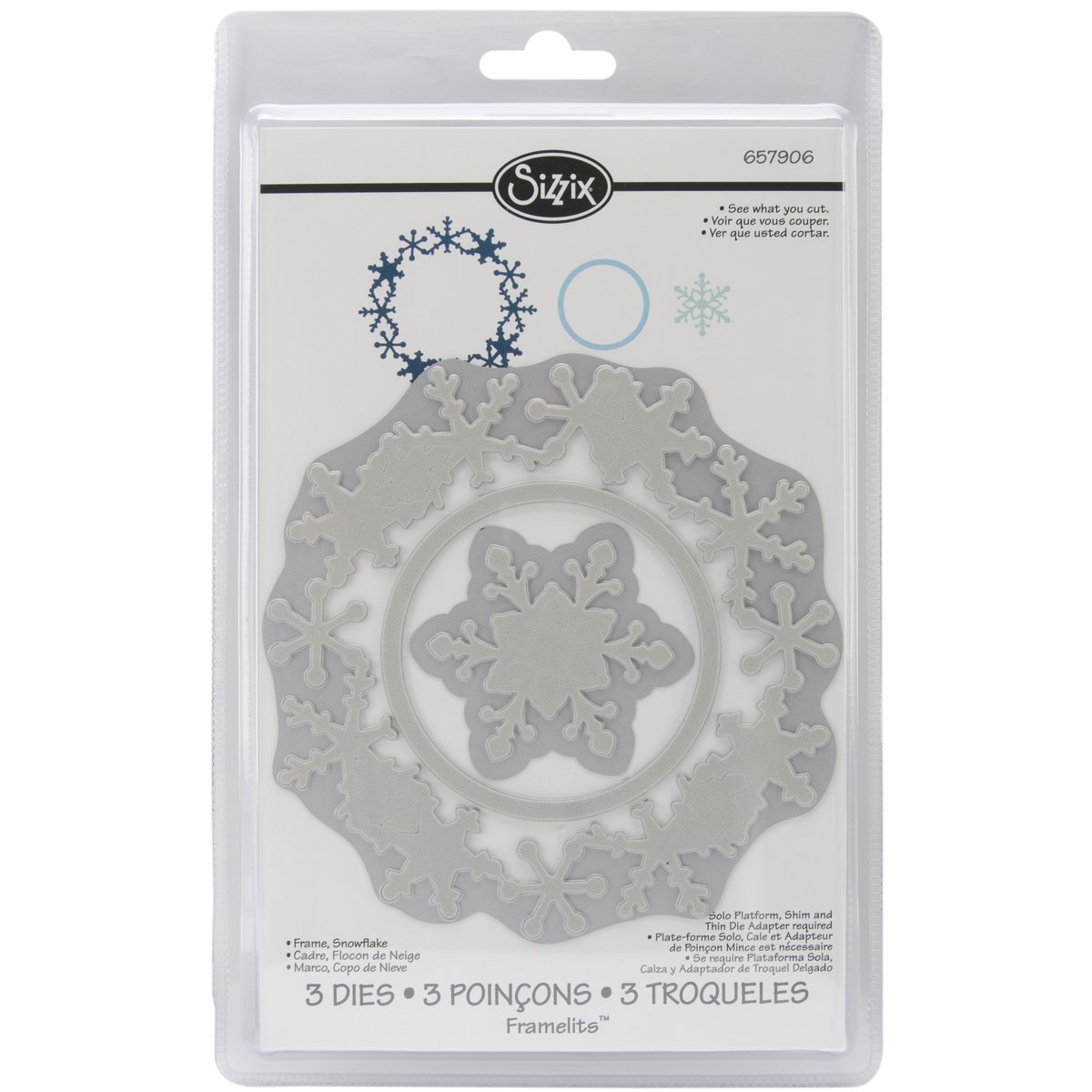 Sizzix Framelits Die Frame Snowflake