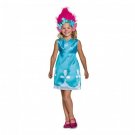 Disguise Poppy Classic With Headband Trolls Girl Costume, Blue, Meduim(7-8)