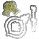 Sizzix Framelits Die And Embossing Folder Christmas Pinecone And Ornament Set