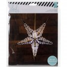 American Crafts Heidi Swapp Paper Lanterns Large 5 Point Silver Foil