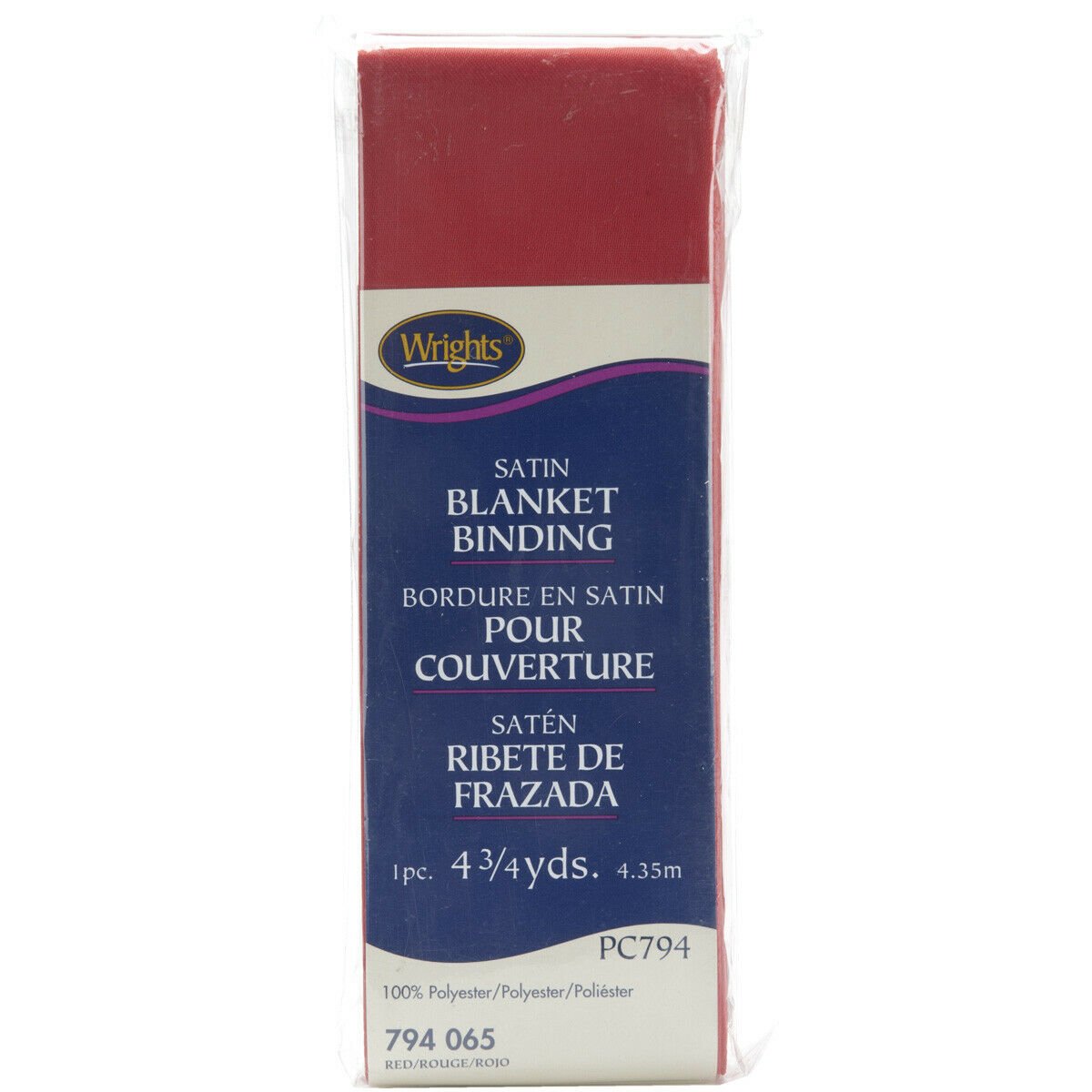 Wrights Single Fold Satin Blanket Binding 2"X4.75Yd