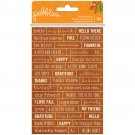 American Craft Pebbles Woodland Forest Collection Cardstock Stickers Phrases