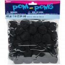 Pom-Poms 1" 40/Pkg-Black