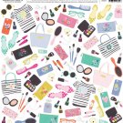 American Crafts Pink Paislee Everyday Cardstock 12 x 12 Oh My Heart Paper 07