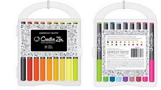 American Crafts Creative Zen Coloring Markers