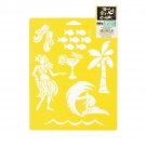 Plaid Delta Creative Stencil Mania Stencils, 7 X 10-Inch,Tropical Vacation