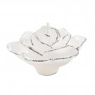 Darice UN67822 Rose Shaped Floating Candle, Small, White and Silver
