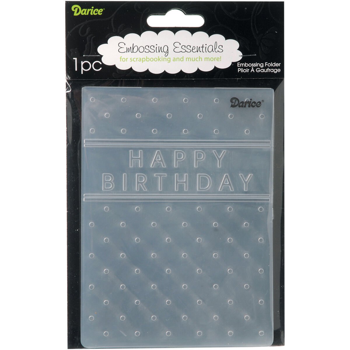 Darice Embossing Folder Happy Birthday Vertical 4.25 X 5.75 Inches