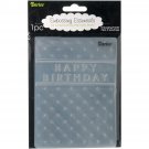 Darice Embossing Folder Happy Birthday Vertical 4.25 X 5.75 Inches