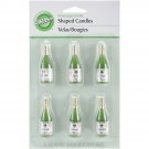 Candles & Cake Decorations 2" 6/Pkg-Champagne Bottles