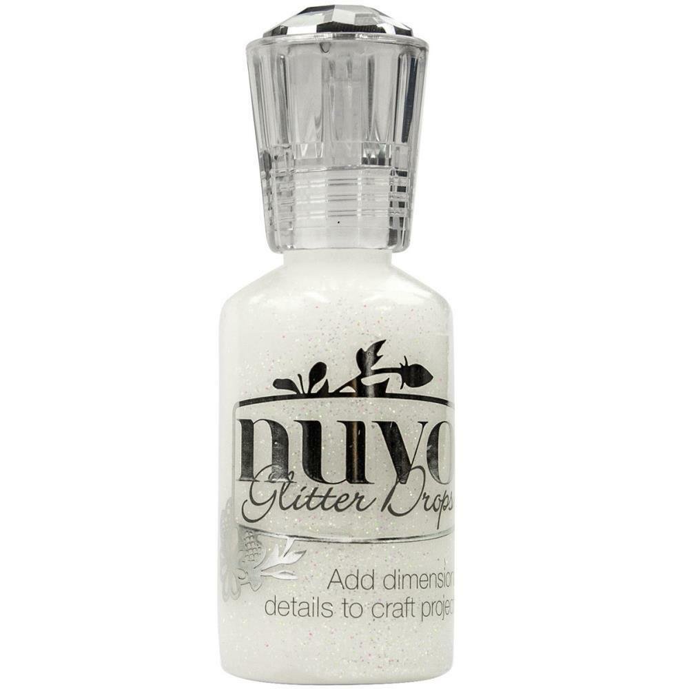 Tonic Studios Nuvo Glitter Drops 1.1oz-White Blizzard